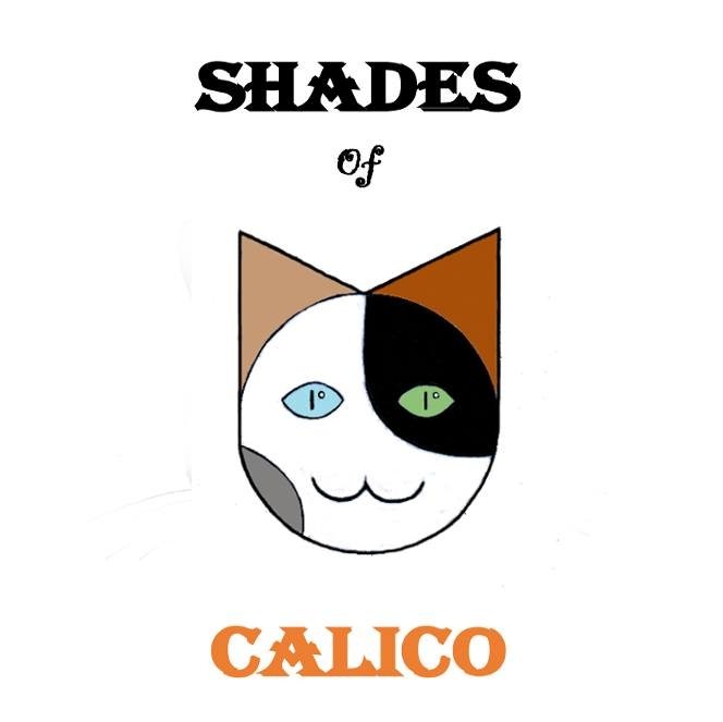 Shades of Calico — tricolor calico cat logo
